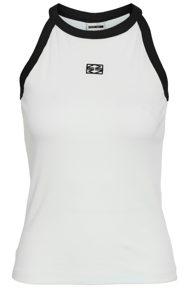 NMJUDY S/L TANK TOP JRS FWD 27034426 BRIGHT WHITE/BLACK EDGE